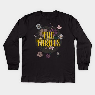 Aesthetic Thrills Proud Name Flowers Retro Styles Kids Long Sleeve T-Shirt